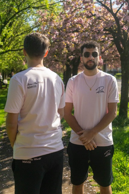 T-SHIRT ROSE SHINE THE WORLD